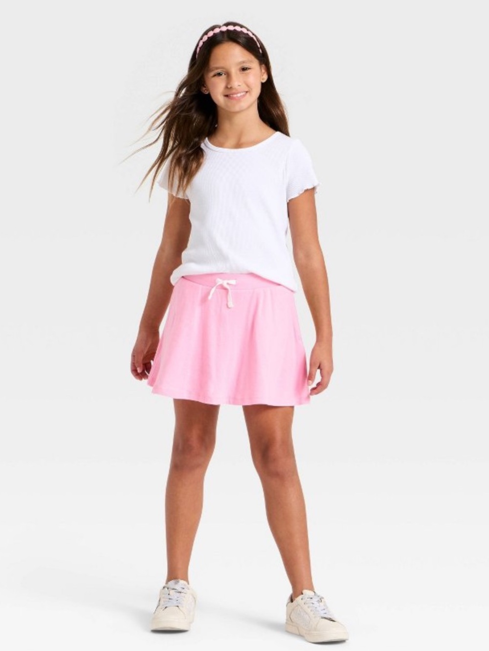 Cat & Jack Light Pink Drawstring Skort